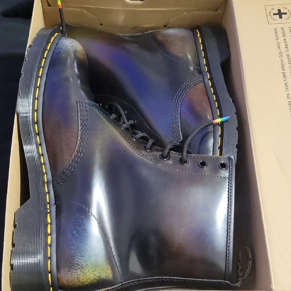 Dr. Martens Multicolor Iridescent Boots - Picture 1 of 3